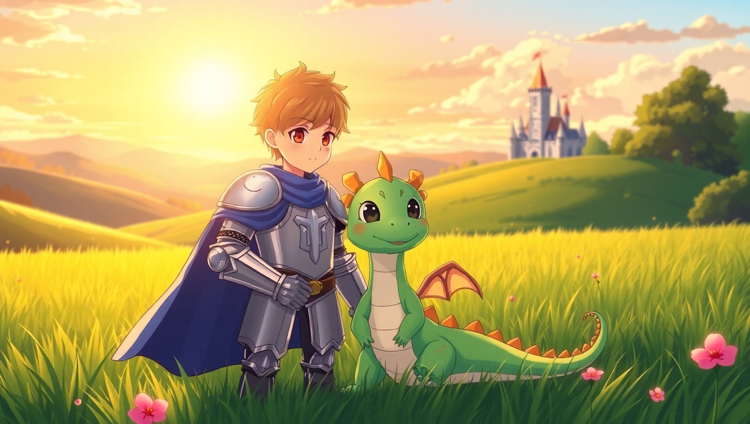 Der kleine Drache und der mutige Ritter