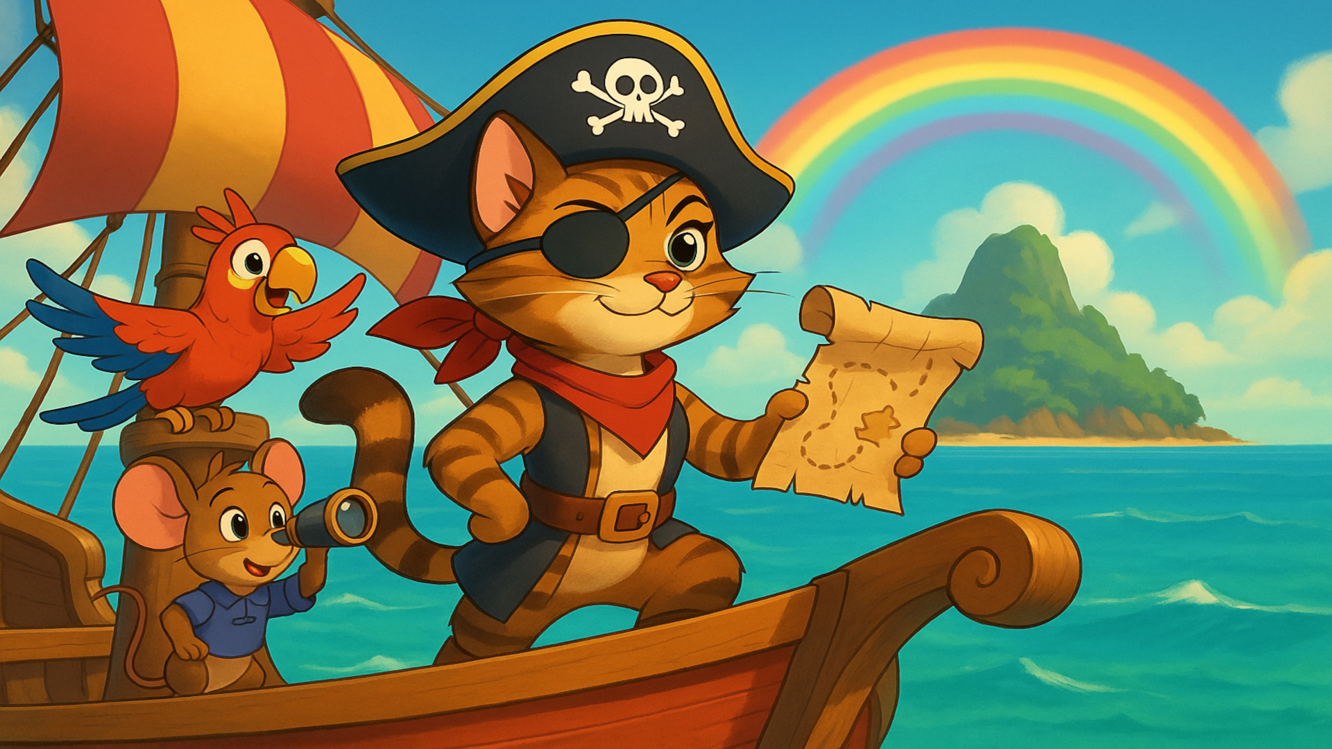 Die Piratenkatze auf Schatzjagd