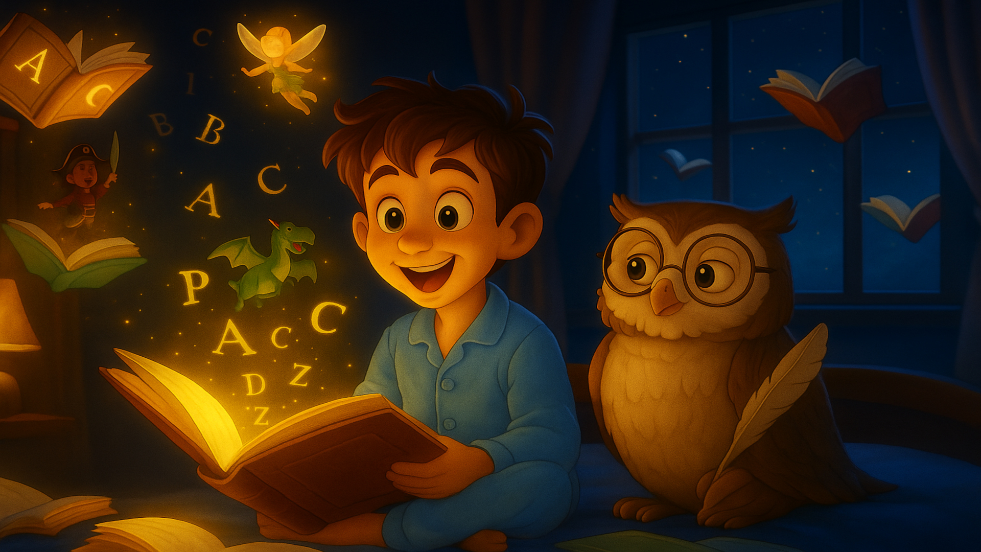 Tom und die fliegenden Bücher