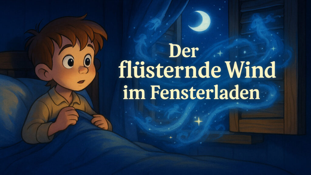 Der flüsternde Wind im Fensterladen