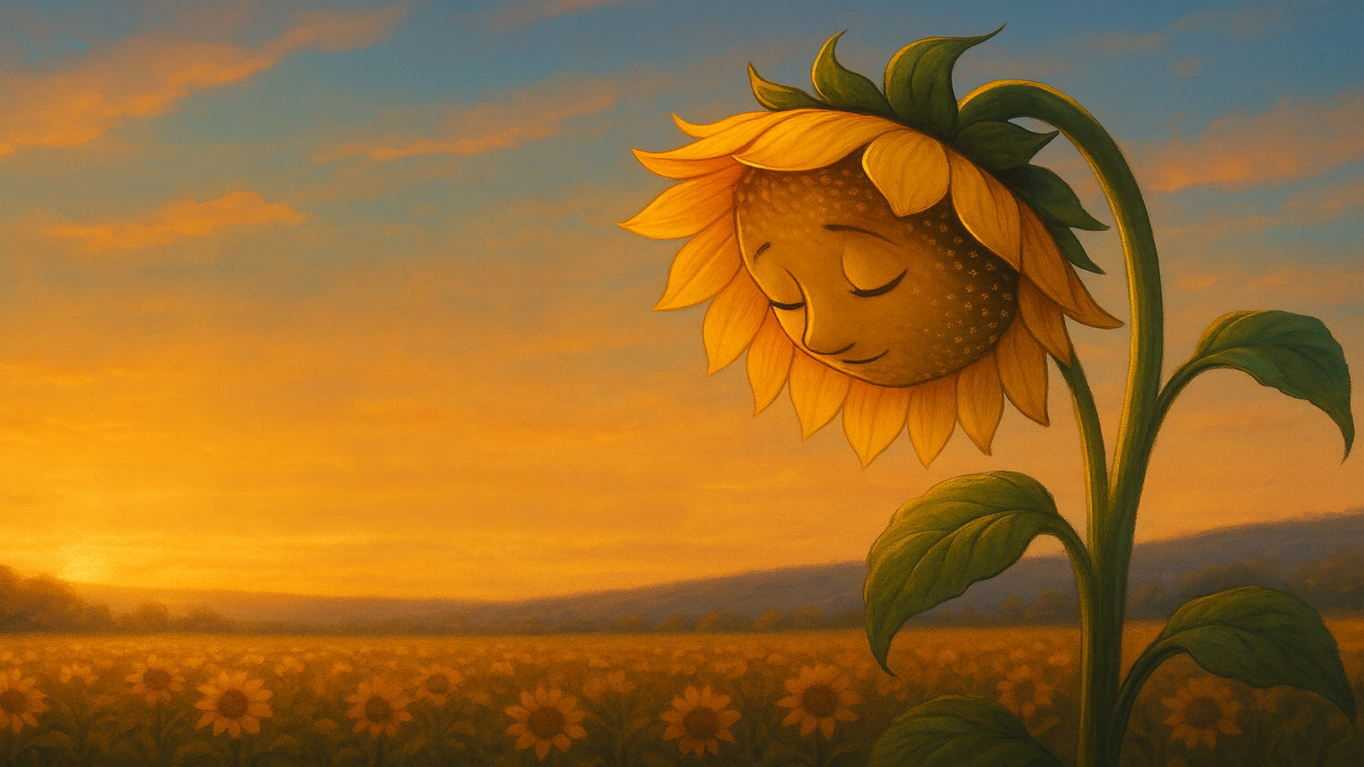 Der Schlaf der Sonnenblume